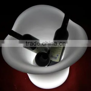 100% PE Plastic Luminous Led Plastic Flower Pot Furniture thumbnail-3