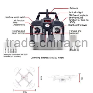 2015 Hot Selling China Wholesale RC Drone With Camera HD ,Go Pro Drone Toy For Children Syma X5C thumbnail-2