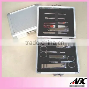 Fashional Aluminum Case 11pcs Nail Care Tools And Equipment thumbnail-2