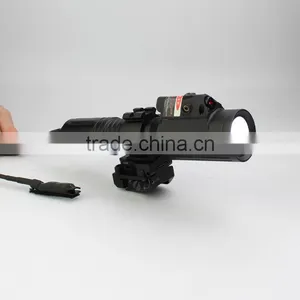 Tactical Professional Hunting 1000 Lumens CREE T6 LED Flashlight With Strobe Light Attached With Red Laser Sight thumbnail-5
