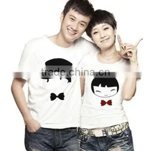 95% Cotton 5% Elastane Couple Lover t Shirt Print thumbnail-1