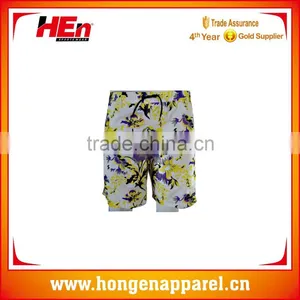 Hongen Apparel Fancy Design No-fading Waterproof Good Quality Men Breathable Light Color Swim Wear thumbnail-1