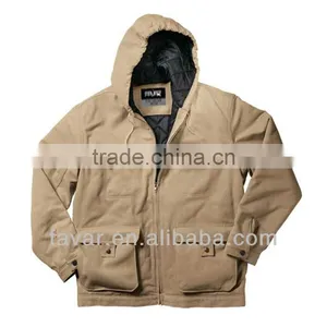 Men Outdoor Jacket With Hoody Padding Waterproof Coated Jacket thumbnail-1