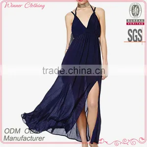New Designs High Quality Best Price Top Fashion Sexy Western Style New Model Frocks Dresses thumbnail-1