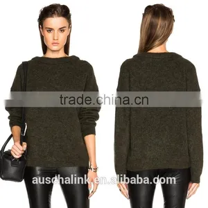 2016 New Arrival Lady Mohair Sweater Customized Factory Price thumbnail-6