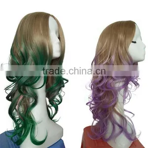 High Quality Halloween Wig Wavy Blonde Synthetic Full Lace Wigs For Sale Long Hair Sex Woman Wig thumbnail-4