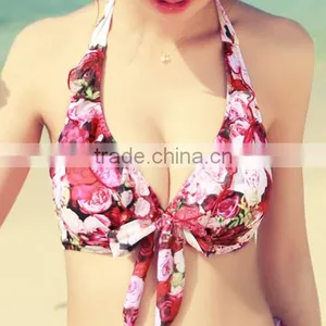 Swimsuit Female Three-piece Supporting Them Bikini Sexy Small Breasts Steel Belly Show Thin the New 2016 thumbnail-4