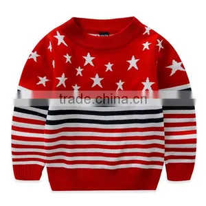 Children's Clothing Wholesale Pullover Chrismas Striped Sweater Pullovers thumbnail-1