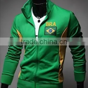 2014 Brazil High Quality Plain Hoodie for Mens China Manufacture Custom Printed Hoodie thumbnail-2