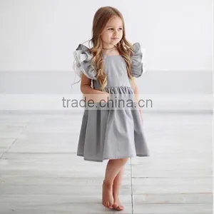 Original Baby Cotton Frocks Designs Backless Little Girls Party Dresses Kid Clothing thumbnail-1