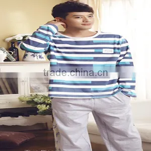 Fashion Comfortable Sleepswear Cotton Pajamas for Men thumbnail-1