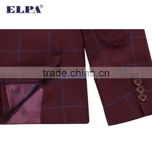 ELPA NXB0055 Fancy Burgundy Three Pieces Boy Suits for Show thumbnail-5