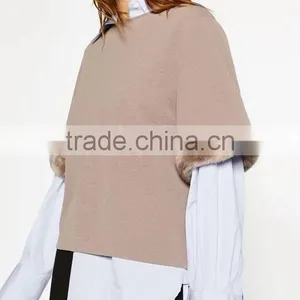 Runwaylover EY2379B New Style 2017 Ladies Elegant Pure Color Pullover Hoodie thumbnail-4