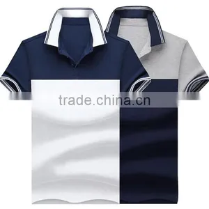 Mens Polo T Shirt,100%Cotton Two Colors Mens Printing Wholesale Bulk Polo Shirt thumbnail-1