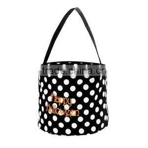 Newest Personalized Chevron Monogrammed Halloween Bucket thumbnail-3