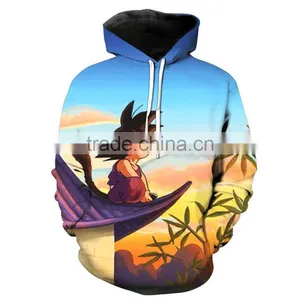 M-6XL Anime Dragon Ball Z Pocket Hooded Sweatshirts Kid Goku 3D Hoodies Pullovers Men Women Long Sleeve Outerwear New Hoodie thumbnail-2