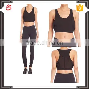 2017 Custom Breathable Yogawear Manufactre Hot Yogapants/tank Top thumbnail-1