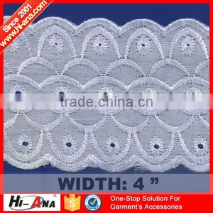 White tc Lace Trim,swiss Voile Lace Trimming,african Tulle Lace Embroidery thumbnail-6