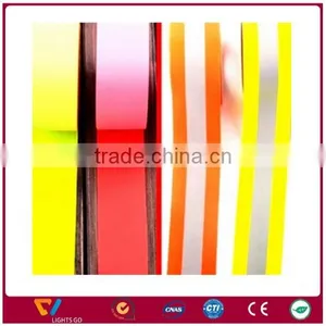 High Light Colorful Fluorescent Reflective Stretch Stripe Elastic Tape thumbnail-1