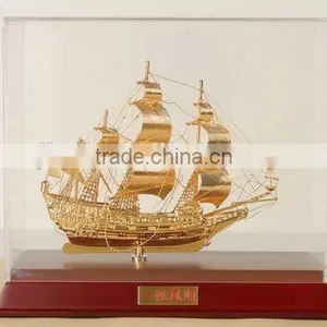 Luxury Shinning Sailing Boat , Ship Model For Home Decoration JC-05 thumbnail-1