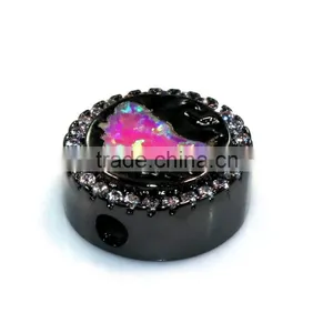 Latest Design Beads Necklace Rondelle cz Pave Beads thumbnail-6
