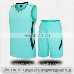 Wholesale Blank European Basketball Uniforms Shorts Design Jersey thumbnail-5