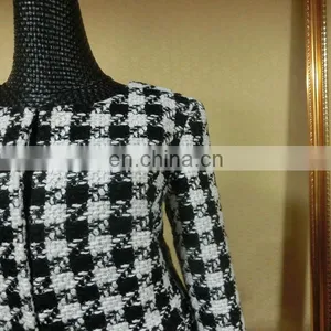 Powersweet Elegant Design 2014 Aate Plaid Knitted Woolen Two Pieces Blouse And Skirt thumbnail-4