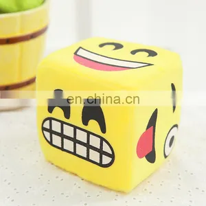 Emoji Smiley Emoticon Yellow Funny Expression Plush Dice Car Ornaments Pendant Soft Toy thumbnail-4
