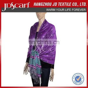 Factory Directly Pashmina Shawl in Tassel Shawl for Women thumbnail-3