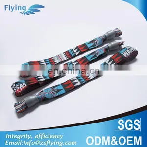 Hot Sale Cool Custom Metallic Woven Event Wristband thumbnail-1