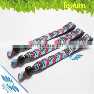 Hottest Fastener Custom Fabric Bracelets, Slide Lock Wristbands for Events thumbnail-1