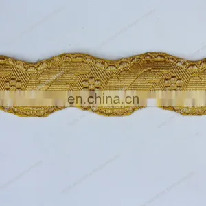 Bullion Wire Braids Ribbon Lace Fabric Full Lace Wig Braids Gold Braids thumbnail-1