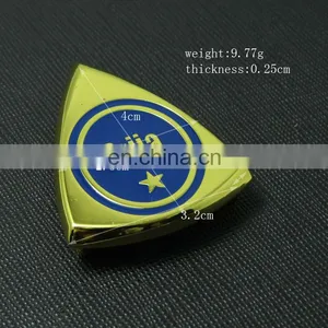 Custom Made Oval Shaped Nameplate Embossed Text LOGO Metal Label Tag thumbnail-4