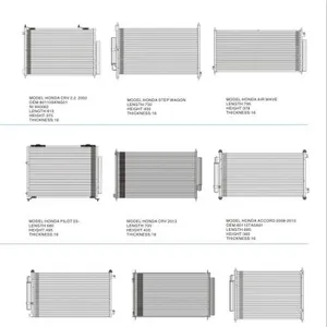 2007-2009 Aluminum Condenser For HONDA CRV 707*380*16 thumbnail-4