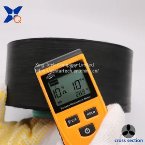 Black Conductive Carbon Inside Polyester Fiber Filaments ESD Gloves Yarn 150D/36F for Anti-Static Fabric-XT11359 thumbnail-4