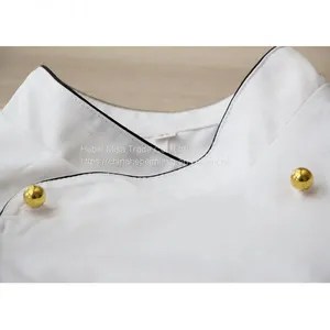 Plastic Golden and Sliver Buttons Restaurant Uniforms Chef Jacket Uniform Suit Buttons thumbnail-3