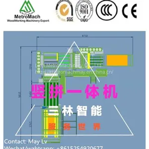 Automatic Wood Veneer Vertical Horizontal Together Composer Machine for Making Plywood thumbnail-3
