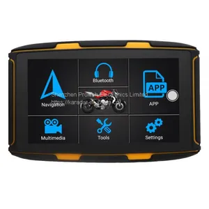 5 Inch Waterproof Motorcycle GPS Navigation IPS Resistive Touch Screen Android 6.0 Wifi BT 1GB+16GB thumbnail-1