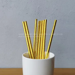 God Mletallic Drinking Paper Straws thumbnail-1