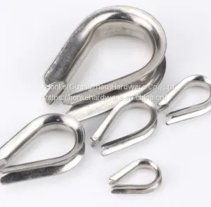 European Type Hot Dipped Electric Galvanized Din Type Wire Rope Thimble thumbnail-1