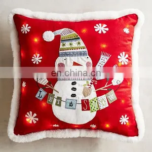 Best Selling Red Christmas Led Cushion thumbnail-1