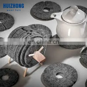 Felt Glass Cup Coaster With Holder thumbnail-6