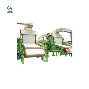 1760 Model Wheat Straw Pulp Paper Kitchen Towel Paper Machine Tissue Paper Making Machine thumbnail-4
