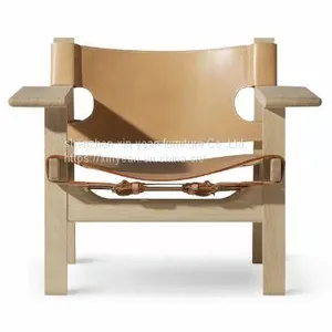 Spanish Chair With Saddle Leather in Ashwood thumbnail-1