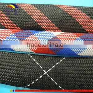 8,0mm ~ 14,0mm Blue/white/Red Expandable Braided Sleeve for Painting Machines thumbnail-2