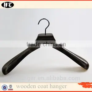 Black High-end Garment Wooden Hanger thumbnail-1