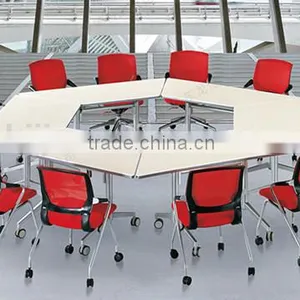 Modern Training Room Office Table With Castor HD04A2-L thumbnail-3