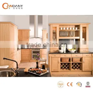 Fashionable Design Contemporary Solid Wood Kitchen Cabinet,kitchen Cabinet With Wheels thumbnail-1
