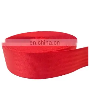 High Quality High Tenacity Fiber FDY Red Aircraft Car Seat Belt Webbing Strap 47mm / 2 Inch Nylon Polyester Safety Belt Webbing thumbnail-5