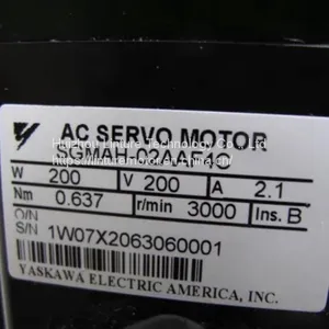 SGMAH-02AAF4C Japan Yaskawa Servo Motor 200w Power Supply Voltage thumbnail-3